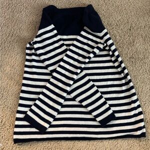 GAP Navy and White Striped Sweater